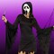 Adult Medium Large Ghost Face Glamour Hooded Mini Dress Costume Perfect for Halloween Parties